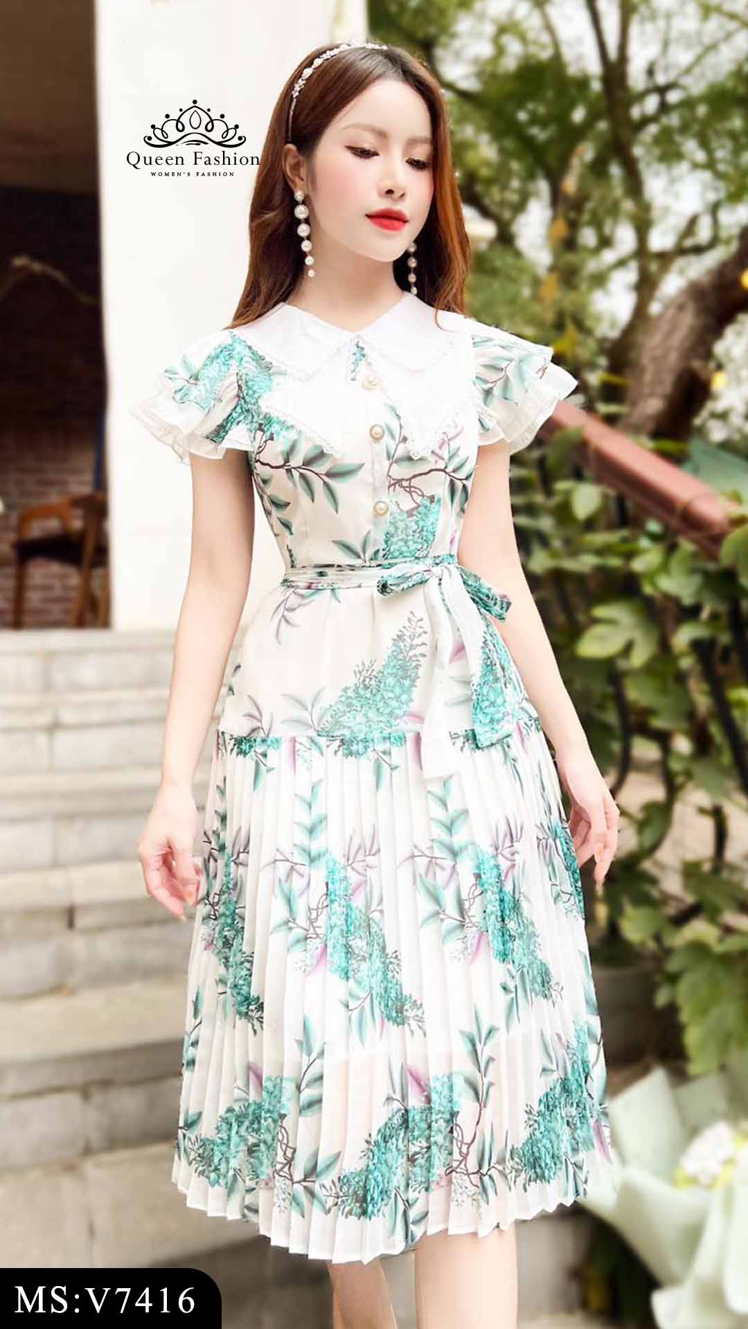 Lựa đầm voan hoa để mặc dạo phố #48 Lựa đầm voan hoa để mặc dạo phố